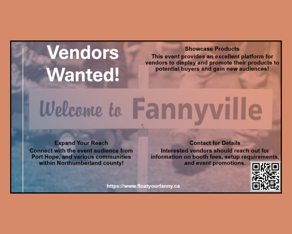 Call for Vendors - Float Your Fanny